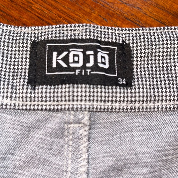 Kojo Fit Super Stretch Pants Houndstooth Men's 34" - Picture 8 of 12